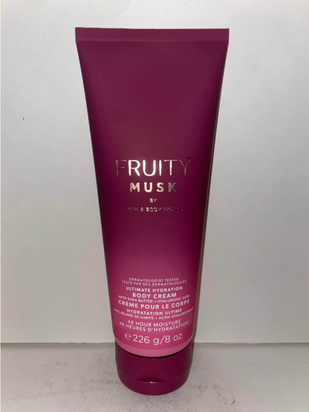 Bath & Body Works Fruity Musk Body Cream 8oz Discontinued New